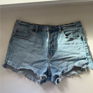 Abercrombie & Fitch Light Blue Jean Shorts